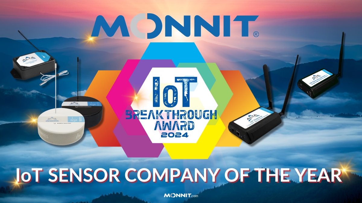 monnitsensors's tweet photo. We are thrilled to share the exciting news that Monnit has been honored with the prestigious 2024 IoT Sensor Company of the Year Award by the IoT Breakthrough Awards program.
https://t.co/rv8YvYjEgR
.
.
.
#Monnit #IoTBreakthroughAwards #CompanyOfTheYear #IoTExcellence https://t.co/o6umCPOY4t