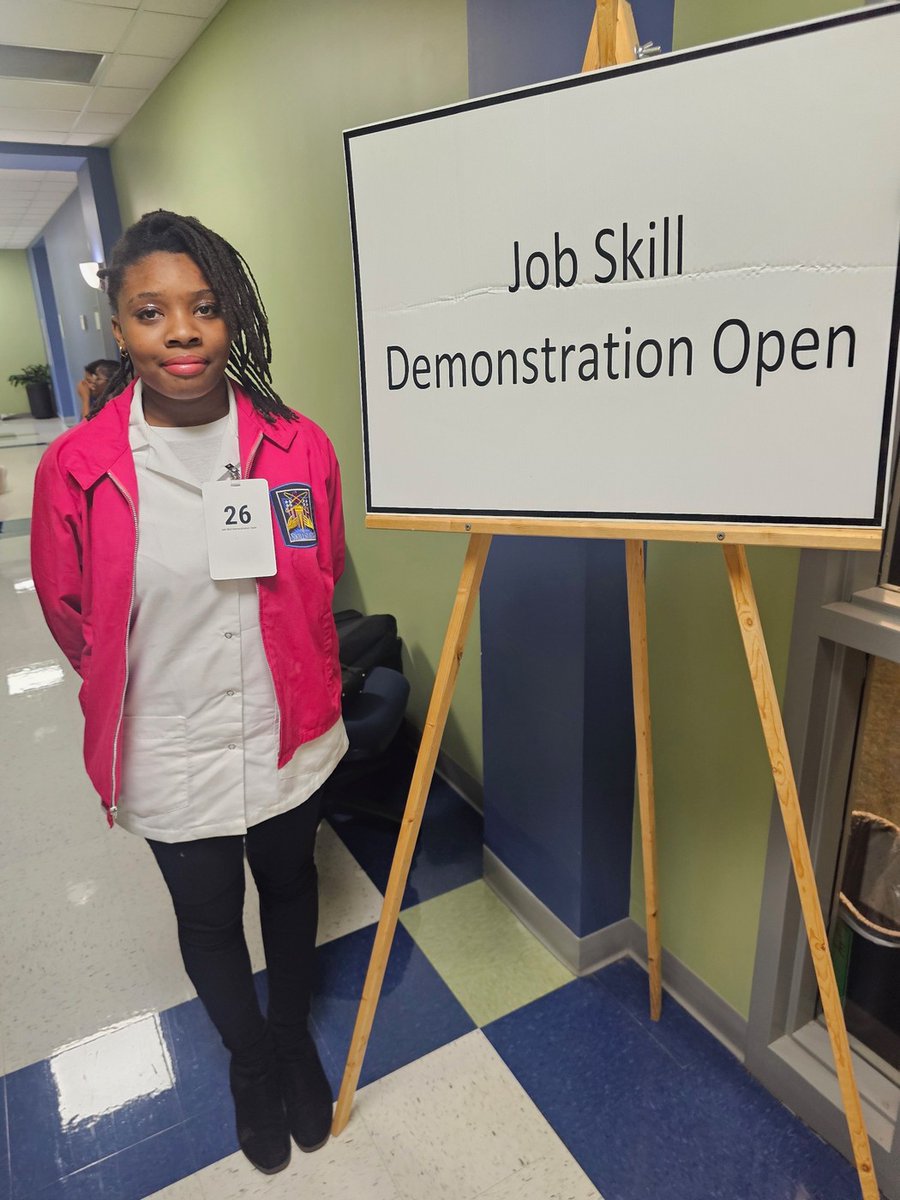 Congratulations to Mariah White, a second-year Cosmetology student, for winning the 1st place Gold Medal at the SkillsUSA Region 5 Championship. She did an awesome job demonstrating while explaining finger waves and pin curls to a panel of judges.  #arcpurplepride