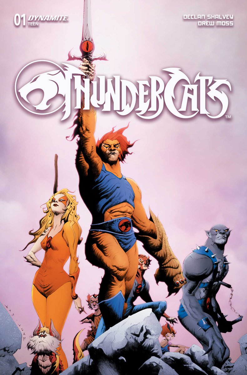 DynamiteComics's tweet photo. Monday is the Final Order Cutoff for Thundercats #1from Declan Shalvey and Drew Moss. Look for the cover by Jae Lee. Also available in B&W, Virgin, and Foil Virgin.
#thundercats #declanshalvey #drewmoss
https://t.co/GGkjaUr8lR https://t.co/Dl6bi7XAcu