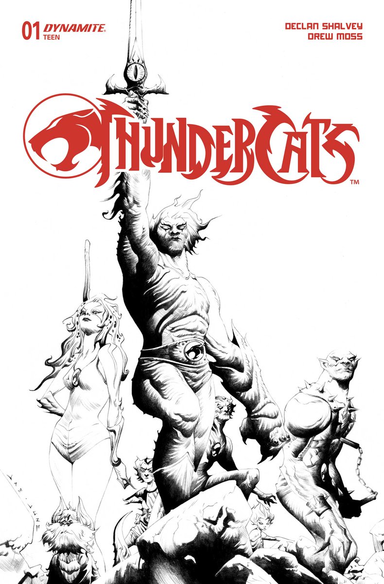 DynamiteComics's tweet photo. Monday is the Final Order Cutoff for Thundercats #1from Declan Shalvey and Drew Moss. Look for the cover by Jae Lee. Also available in B&W, Virgin, and Foil Virgin.
#thundercats #declanshalvey #drewmoss
https://t.co/GGkjaUr8lR https://t.co/Dl6bi7XAcu