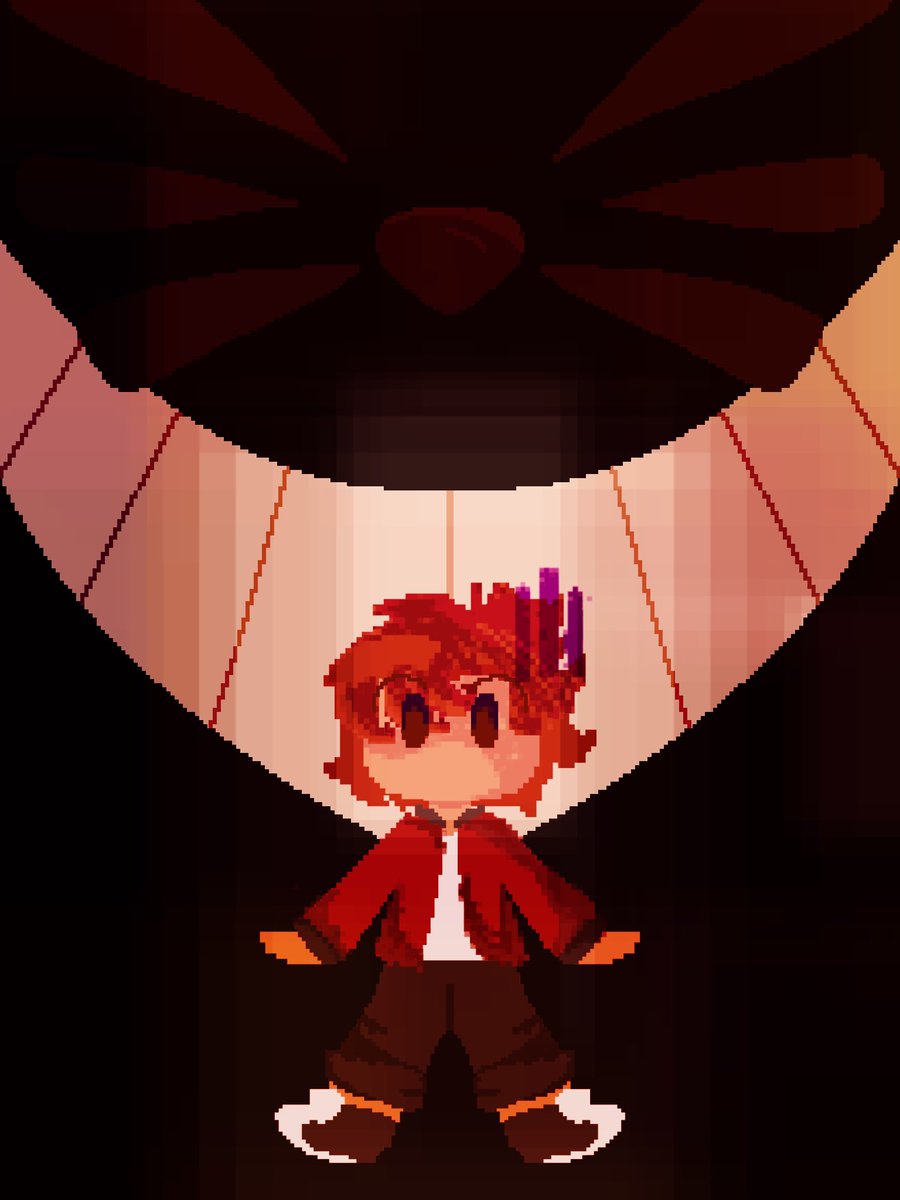 "Hesssss right behind me.. Isn't he..? 🤓"
Season 2 was such an interesting era
Character belongs to <a href="/TheFamousFilms/">Bryan</a> 

#famoustwt #Pixelart