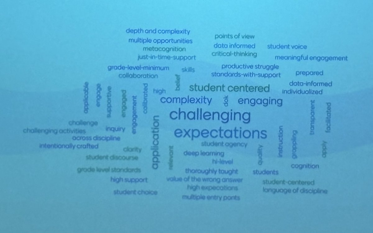 Oh the power of a county wide discussion on “rigor”! Members of our Riverside County districts callibrating our understanding of what it is and what it looks like in the classroom in order to create coherence and clarity to better serve and support our students and teachers!