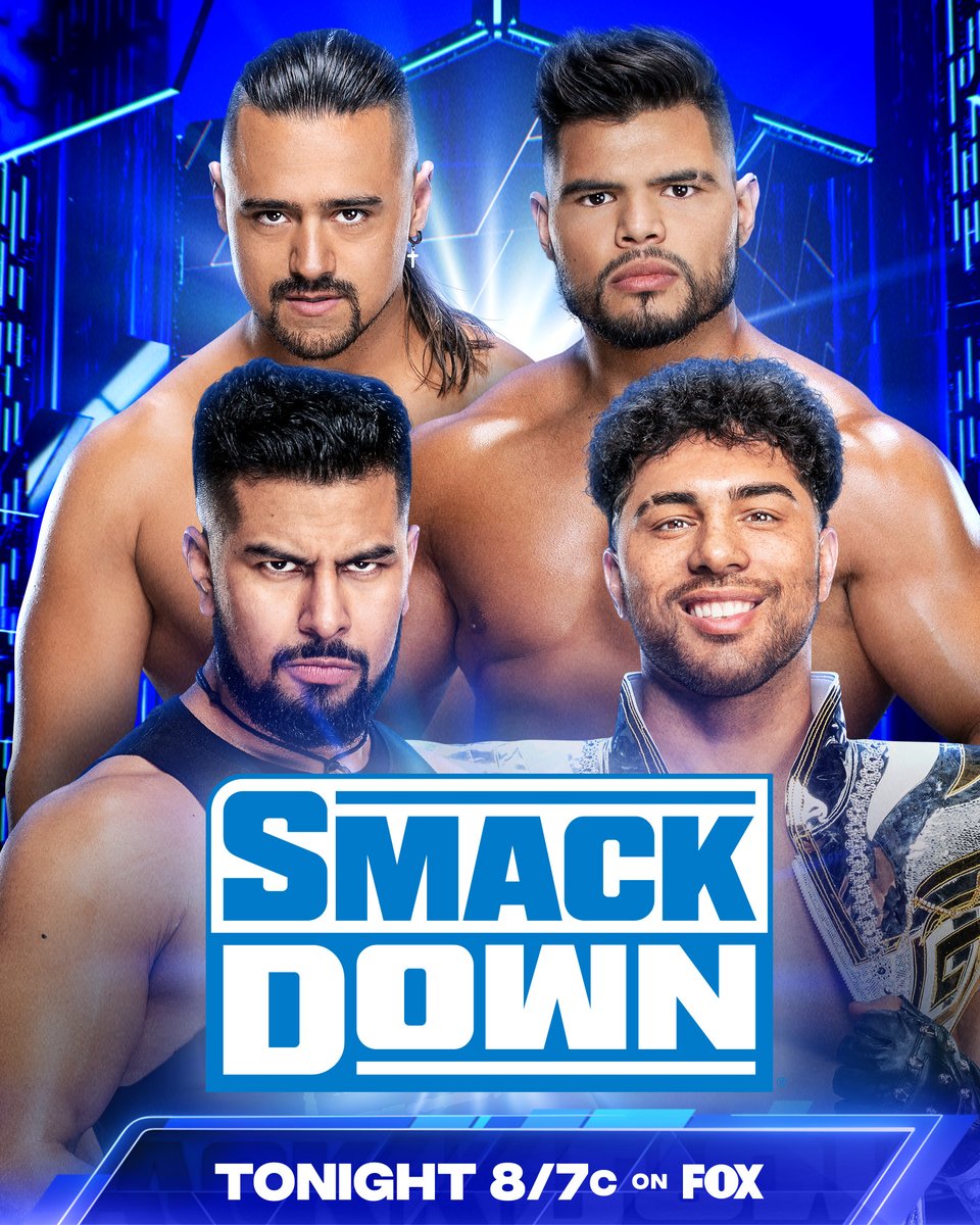 After last week's surprise attack, <a href="/AngelGarzaWwe/">Angel Garza</a> &amp; <a href="/humberto_wwe/">Humberto Carrillo</a> will battle The LWO's <a href="/deltoro_wwe/">𝕮𝖗𝖚𝖟 𝖉𝖊𝖑 𝕿𝖔𝖗𝖔 •The Prestige•</a> &amp; <a href="/joaquinwilde_/">Joaquin Wilde</a> TONIGHT on #SmackDown! 

📺 8/7c on <a href="/FOXTV/">FOX</a>