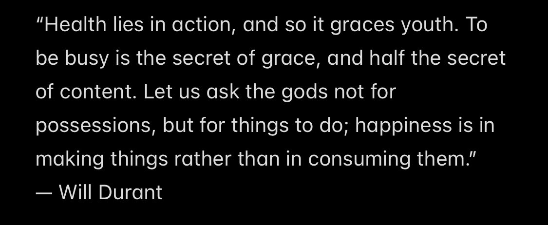 My theme for this year is creation over consumption, then <a href="/tferriss/">Tim Ferriss</a> shares this quote in 5-Bullet Friday!