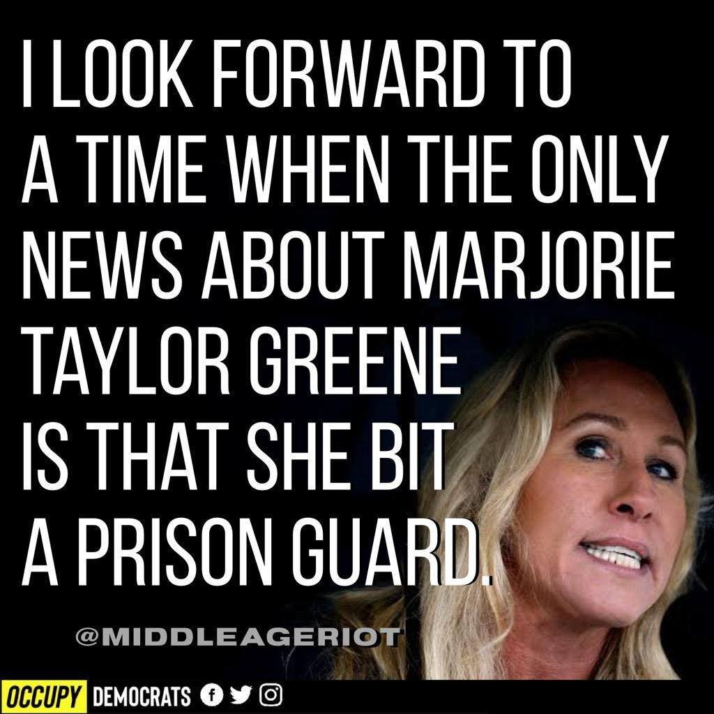 JamesTate121's tweet photo. Hey Marjorie Taylor Greene #MarjorieTaylorPeen https://t.co/oBeQBAWwLy
