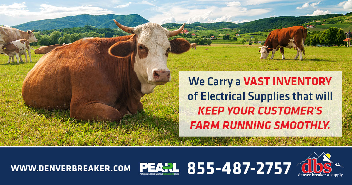 DenverBreaker's tweet photo. DBS is your #1 supplier of #CircuitBreakers, #MCCBuckets, #Transformers and More for all your Ag, Residential, Commercial and Industrial Electrical Projects!
#electrical #electricalequipment #onfarmsolutions #farming #dairy #automation #dairyfarmers #farmlife #agriculture https://t.co/ye85jKvypf