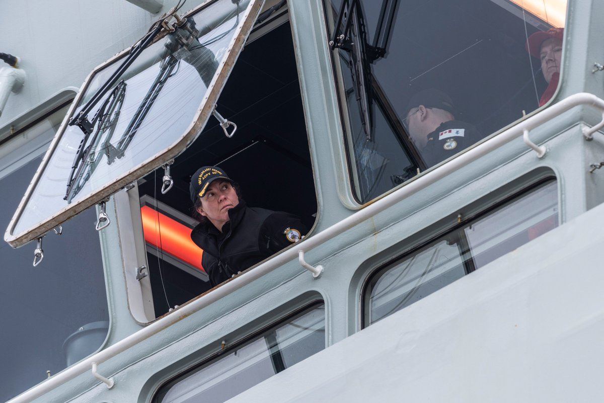 RoyalCanNavy's tweet photo. Fair winds and following seas! ⚓ #HMCSMargaretBrooke departed #Halifax for a 6-week deployment on #OpCaribbe. Led by the US, this is Canada's contribution to the enhanced counter-narcotics operations in the Caribbean, strengthening safety and security. 

#HelpLeadFight https://t.co/1ZgCHqe024