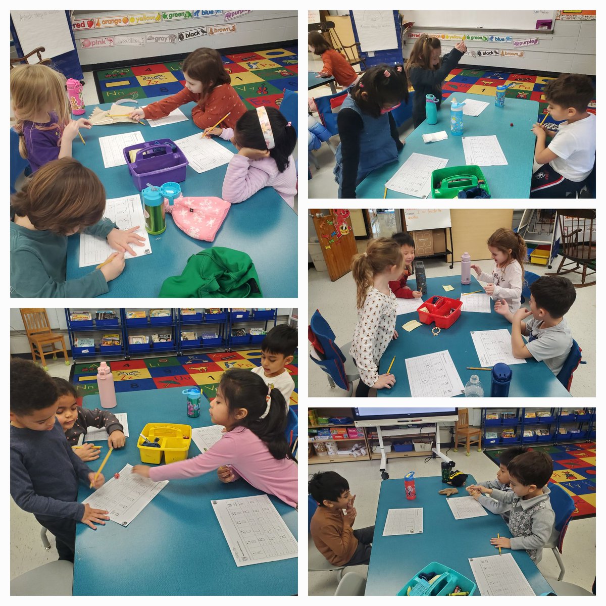 Today we played roll and record to practice writing capital letters. It was wildly (and loudly) fun! @JJESOwls