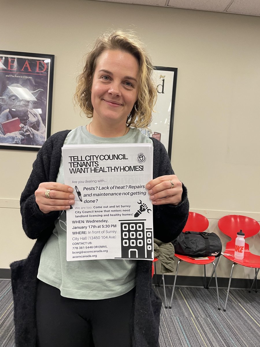 This is Adriana Sadowska, an ACORN Tenant Union representative from Surrey. 

She's going to City Hall this Wednesday to fight for our Stand Up for Surrey housing justice platform — are you coming with us? 

fb.me/e/1wwejox00