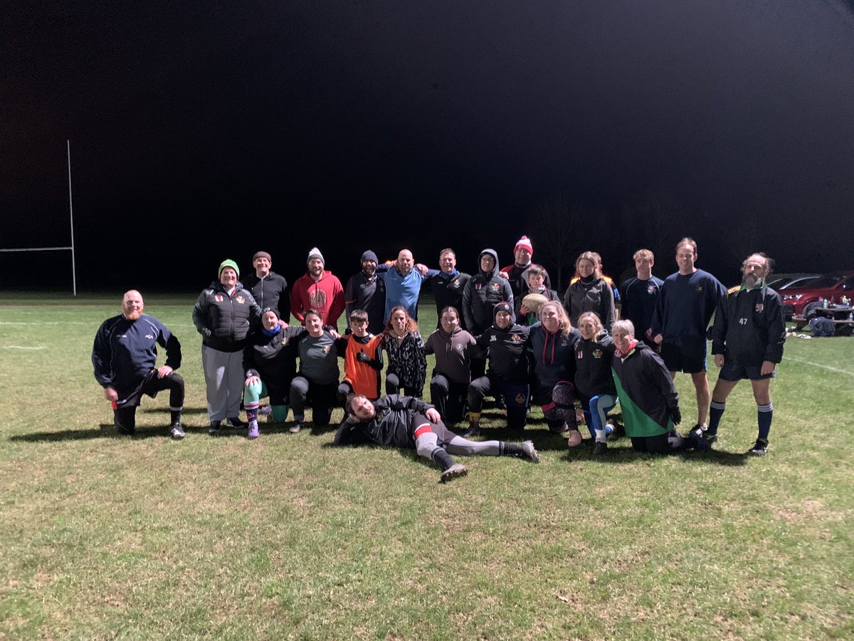Great numbers tonight and two new players. Started the new year off with a bang. Get yourself down to your local rugby club and give mixed ability rugby a go. #mixedability #bepartofsomethingspecial