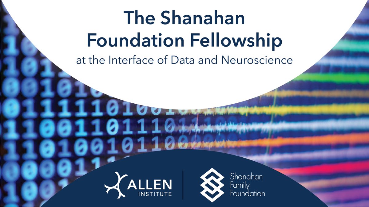 There is a treasure trove of neuroscience data waiting to be explored by the next generation. ✨🔭🧠 Recent non-neuroscience PhDs can now apply for a 3-year fellowship, working w/ neuroscientists from Allen Institute and @UWCNC. ⏳ Deadline is 2/1 More: alleninstitute.org/careers/intern…