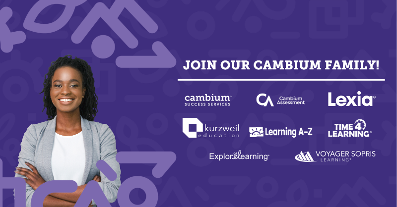 cambiumlearning's tweet photo. Looking for a new job? Come join the #CambiumFamily!

Check out our #openpositions ⬇️