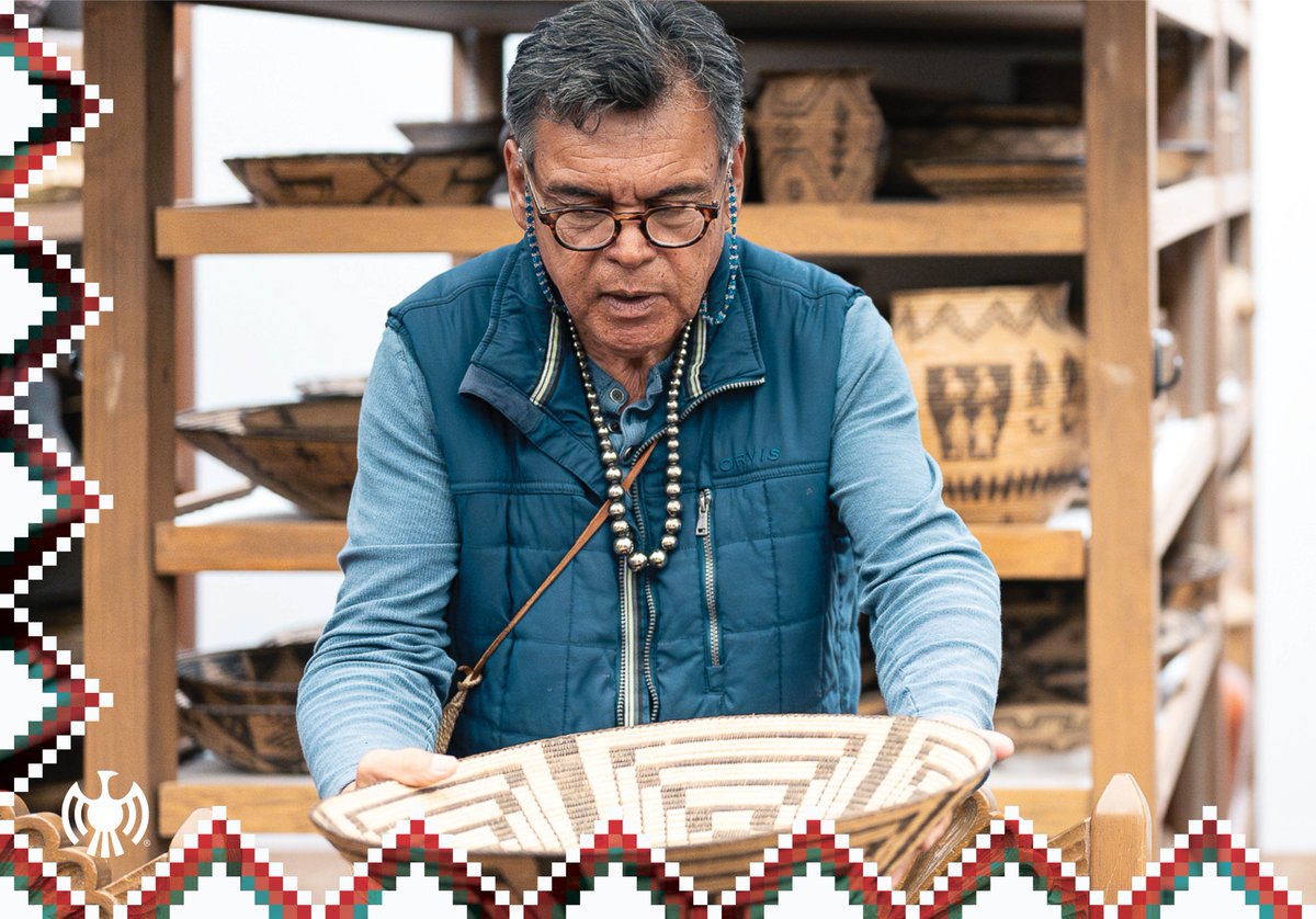 IAIA_ILS's tweet photo. We are thankful to Abe Sanchez for leading our Integrated Coil Basketry, a team-taught Indigenous Liberal Studies (ILS) traditional arts colloquia and lab course this past fall semester. https://t.co/Rhhl6qMNQb