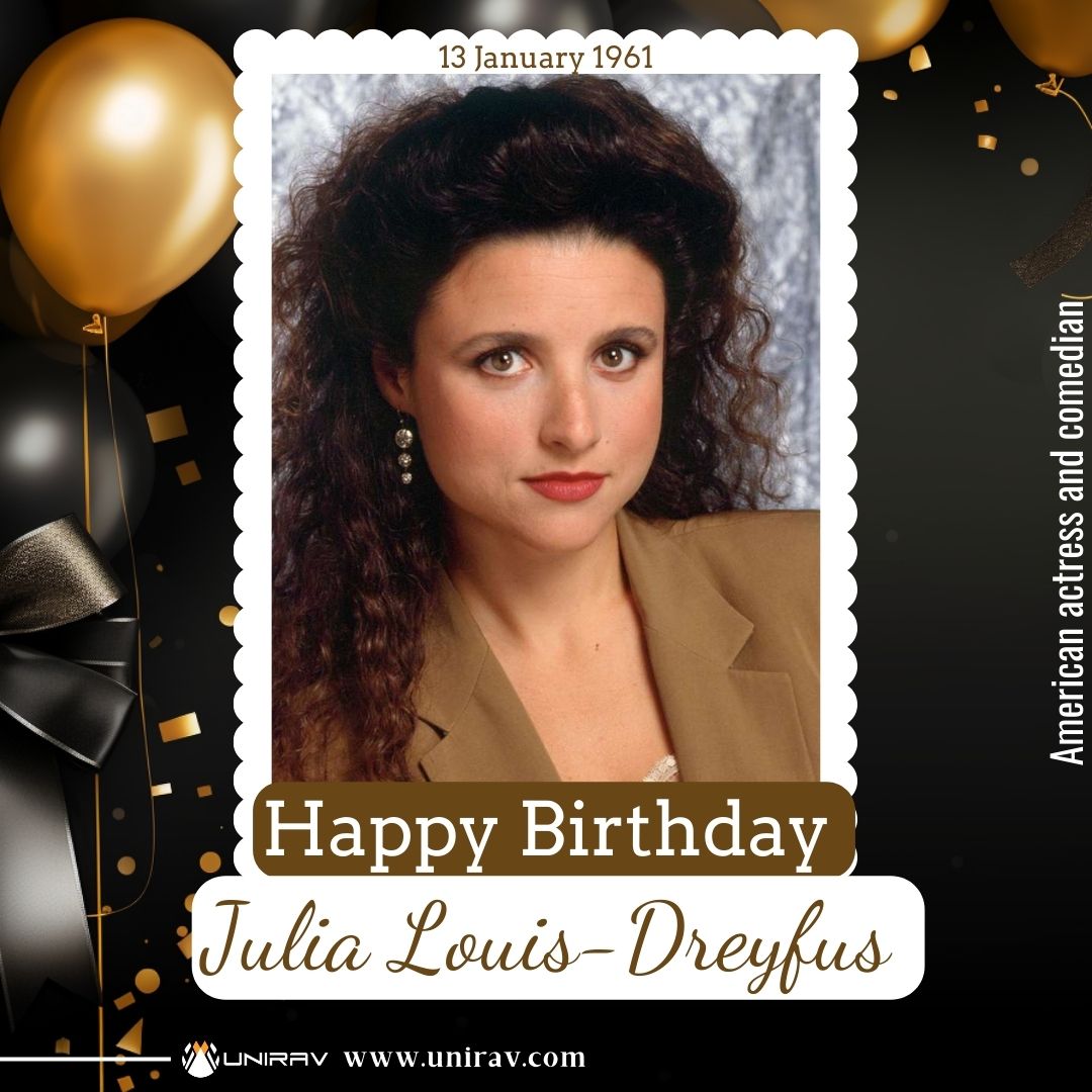 Uniravcom's tweet photo. Happy Birthday to the incomparable Julia Louis-Dreyfus! Celebrating the iconic actress known for her wit, humor, and outstanding performances. Here's to the queen of comedy on her special day!

#HappyBirthdayJuliaLouisDreyfus #JuliaLouisDreyfus #ComedyQueen #IconicPerformer https://t.co/5ffkEocipt