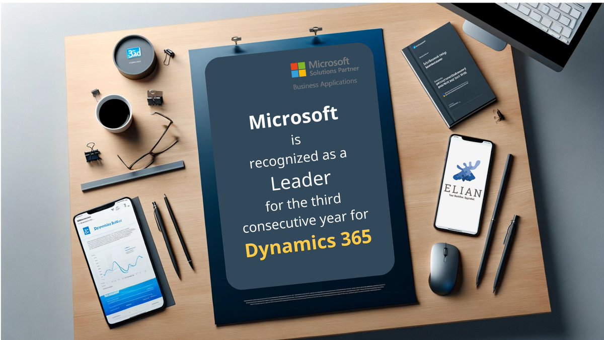 #Gartner 2023 Magic Quadrant highlights a shift in #CloudERP! #MicrosoftDynamics365 leads with robust #tech integration. 
Stay at the forefront with #ELIANSolutions and #Microsoft. We'll take your workflow to the next level! shorturl.at/gnuV4

#BittnetGroup #GartnerReport