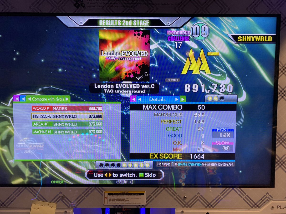 ngDerekIX's tweet photo. @hudsonfelker @pigball PMM seems to be behaving recently? But it does have some bad times. The day @pigball visited, P1 Down was completely stuck lol (doubles score from that day) https://t.co/fDVY6GugvH