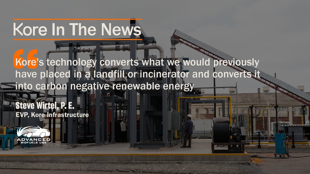 Kore Infrastructure (@kore_infra) on Twitter photo Thank you to @AdvancedBiofuelsUSA for highlighting our feature on <a href="/weareclimatenow/">ClimateNow</a> with host James Lawler. Read the article to learn more: bit.ly/4aigFHt Thank you to @AdvancedBiofuelsUSA for highlighting our feature on <a href="/weareclimatenow/">ClimateNow</a> with host James Lawler. Read the article to learn more: bit.ly/4aigFHt