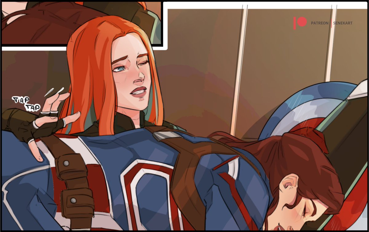 Natasha and Peggy having spare time between missions (Can't stop thinking about them )

Full on patreon 💙
#whatif #captaincarter #blackwidow