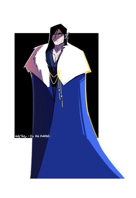 「blue cloak fur trim」 illustration images(Latest)