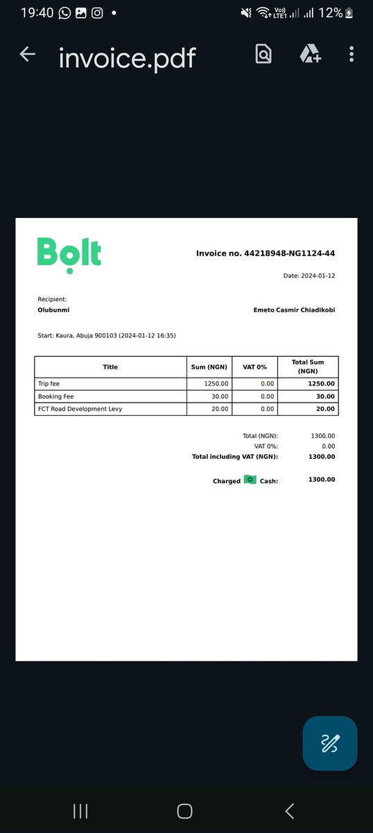 bdiva2's tweet photo. This guy ran away with my package after paying him his exact fee !!! 0901 378 2160 casmir ! @Boltapp_ng  not doing anything about it https://t.co/yHn0uRnppY