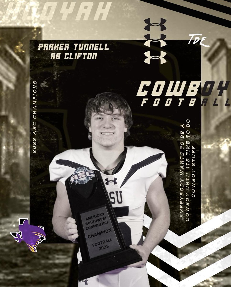 tunnell_parker's tweet photo. #AGTG Blessed to say that I have committed to @HSUCowboys‼️Thank you @CadeBell_HSU and @BurlesonHSU for giving me this opportunity. https://t.co/4ThdxOsQbw
