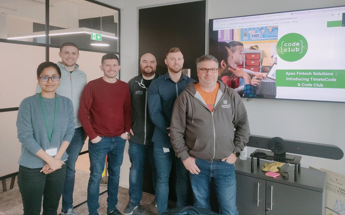 mulgrew_ciara's tweet image. Lovely to visit @apexfintech this week to train some new #TimetoCode #volunteers with @DarrenBayliss_from @CodeClubROI Great to catch up with last years volunteers who can&apos;t wait to return to their respective Primary Schools #LoveCoding #DigitalSkills ❤️🧑🏼‍💻👨🏾‍💻❤️