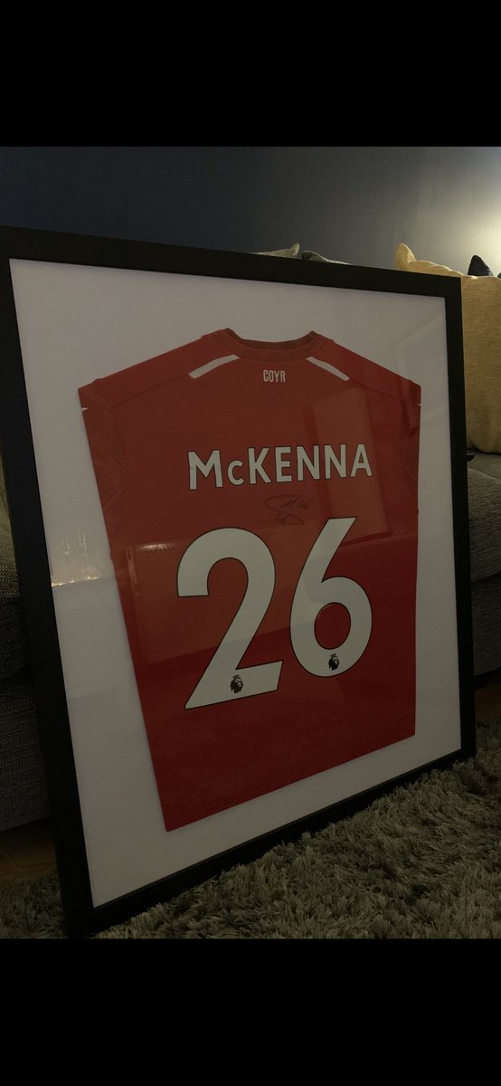Thanks to a time waster at our fundraising dinner I have a <a href="/NFFC/">Nottingham Forest</a> home shirt personally signed by ex-Don and Scotland international Scott McKenna. Beautifully framed by <a href="/aberdeenframing/">Aberdeen Framing</a> 
Looking to cover my costs so if anyone would like to make an offer, drop me a DM.