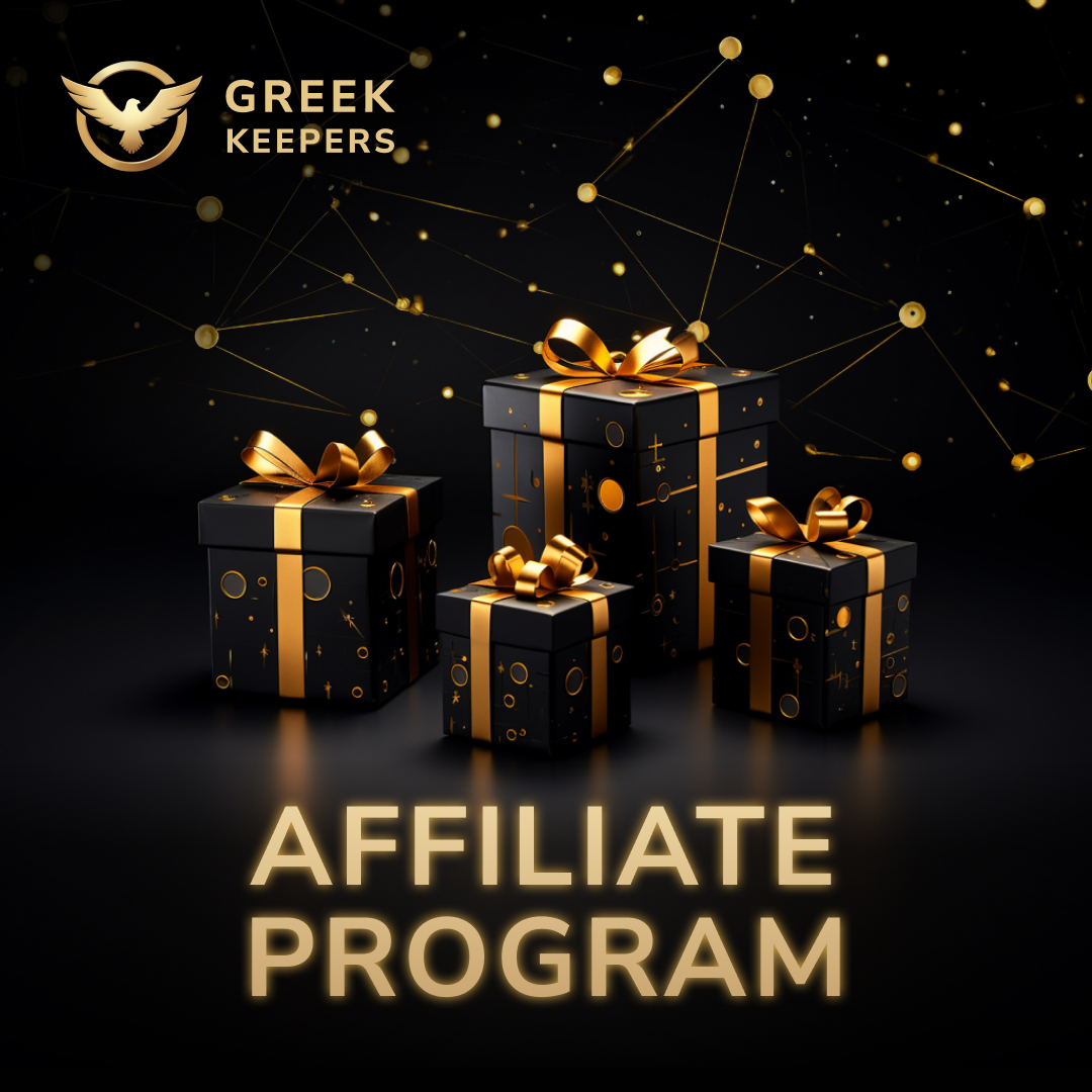 📣 We remind you about a unique opportunity to become a part of our growing affiliate (affiliate.greekkeepers.io) network within the Greek Keepers platform. This is your chance to join the world of Web3.0 gaming and start earning today! 💸

🔼 Benefits of Our Program:
Receive
