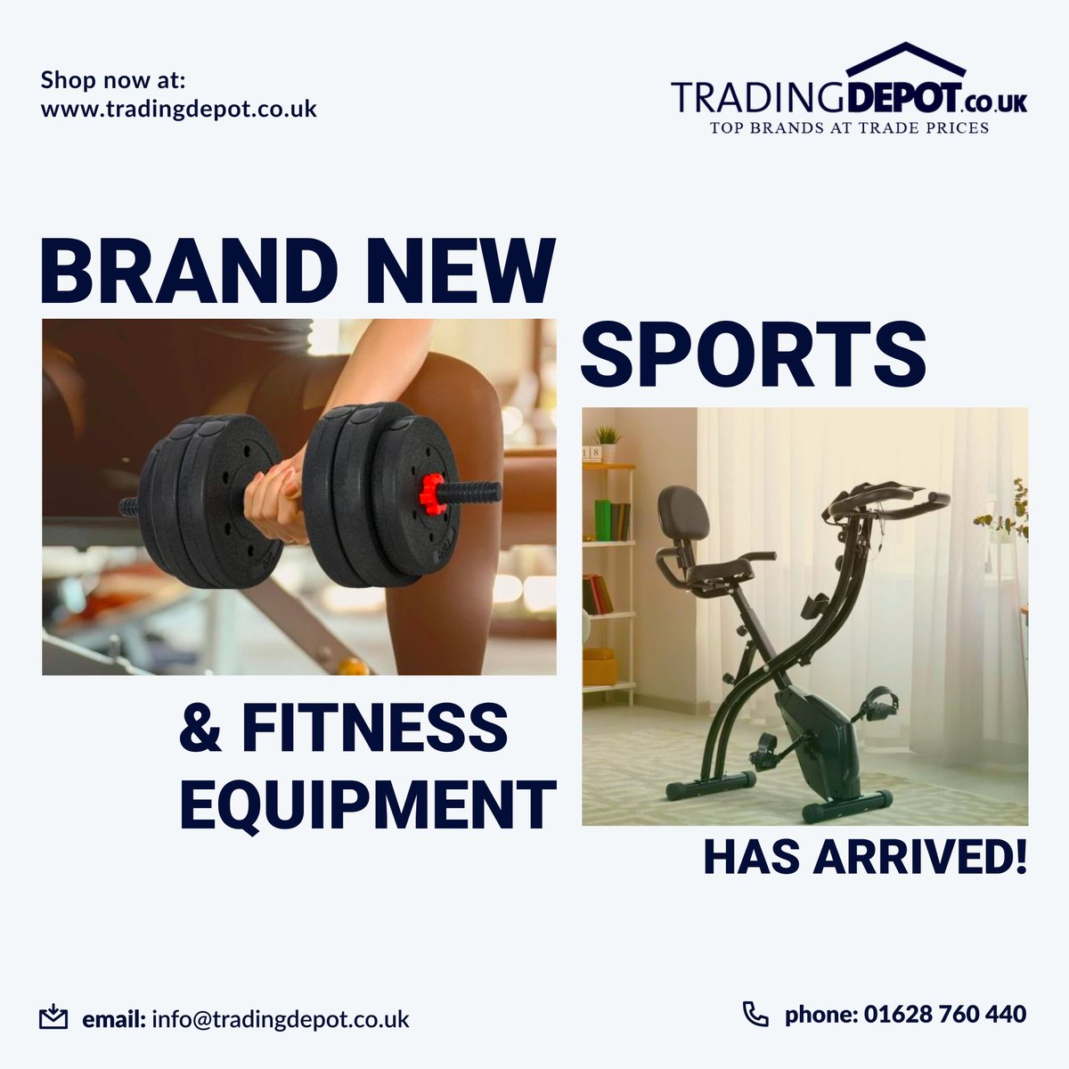 🌟 Exciting Announcement! 🔔

🏋️‍♀️ Trading Depot is proud to unveil our latest addition— a dedicated Sports and Fitness category on our website! 🎉 Shop now and start your journey to a healthier, stronger you! lnkd.in/e8M85t_d

#NewYearNewMe #SportsAndFitness #TradingDepot