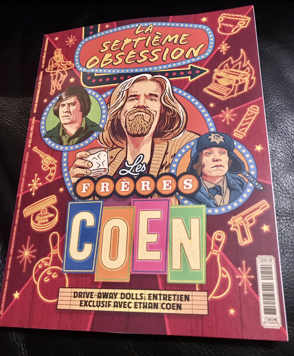 GregoryMarouze's tweet photo. La @7eme_obsession avec son dossier FRÈRES COEN est sorti  ! J’ai eu la joie d’écrire sur #Fargo, #ASeriousMan (que je vénère), #TrueGrit et #BusterScruggs ! Maintenant, selon la formule consacrée, je vais lire les textes de mes camarades ! https://t.co/mNLgMrgKQs