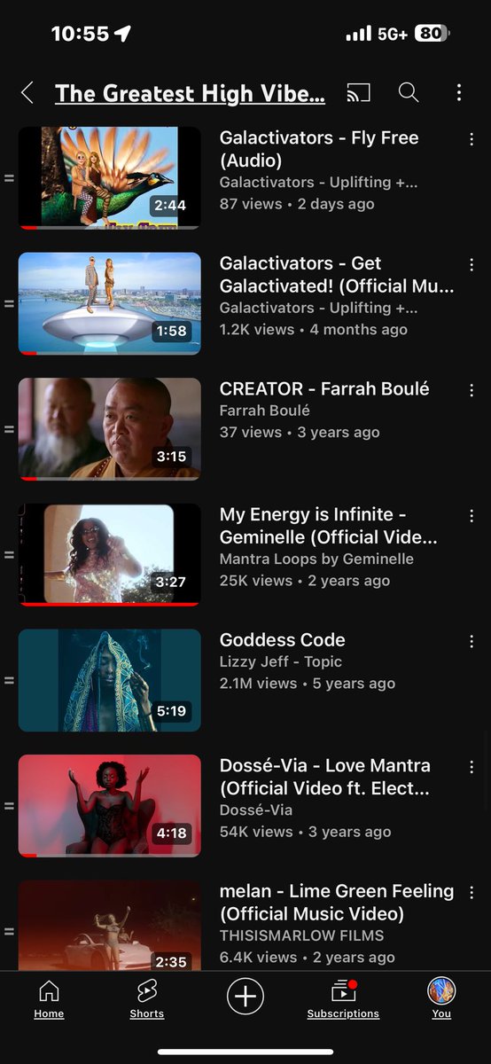 Our new #HighVibe playlist! youtube.com/playlist?list=…
 Ft.
<a href="/melchante/">Mel Chanté</a>
<a href="/ayahthelight/">Ayahthelight🦋</a>
<a href="/itstracyg/">trayhova</a>
@alexisnjacksonofficial
<a href="/chrisnteeb/">ChrisNTeeb</a>
<a href="/liyahdalani/">Liyah Dalani</a>
@gayathriikrishnan
@maijahmusic222
<a href="/dossevia/">Dossé-Via</a>
<a href="/farrah/">Farrah</a>.boule 
<a href="/geminelle/">Geminelle Ovalles</a> 
<a href="/lizzyjeff/">Lizzy</a> 
<a href="/femmmagic/">FEMMAGIC</a> 
<a href="/mysticaljoyride/">MysticalJoyride</a> 
<a href="/coaxmarie/">Coax Marie</a>