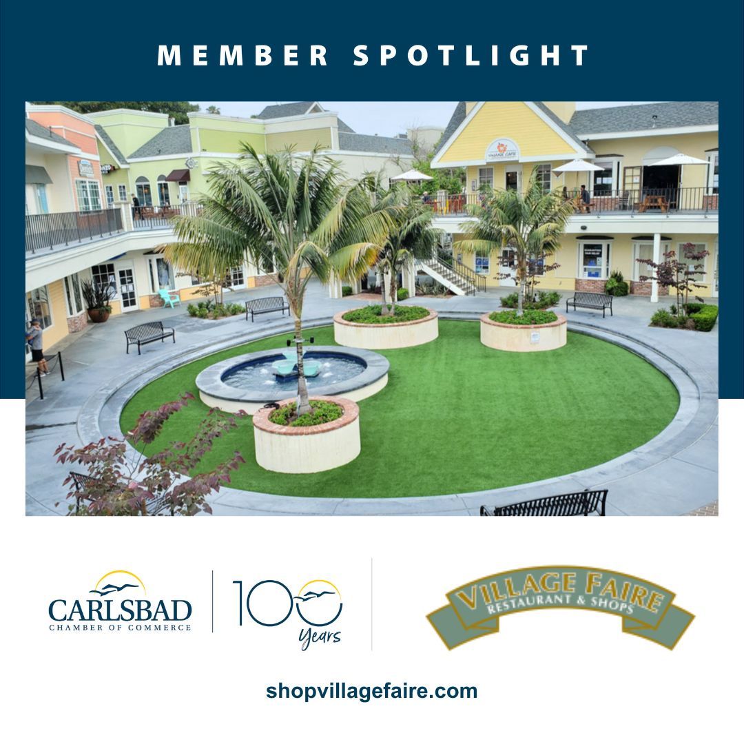 ChamberCarlsbad's tweet photo. Member Spotlight—Village Faire Shopping Center! The Village Faire Shopping Center is located in the heart of the Historic Carlsbad Village, Carlsbad, CA at the corner of Carlsbad Blvd &amp; Carlsbad Village Dr. Check out their calendar of events!
Learn more: https://t.co/hYO22pCxb1 https://t.co/zH0TyL9ZRa