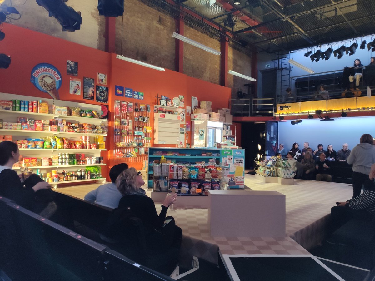 Waiting to be served <a href="/ParkTheatre/">Park Theatre</a> for Kim's Convenience press night
<a href="/EveryTheatre/">Everything Theatre</a> ✨