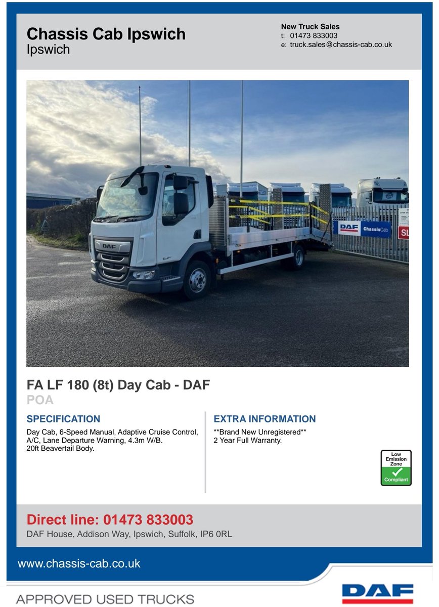 Quality Pre-owned Trucks Available! 🤩 🚛 Please call us for more information on our quality pre-owned trucks. 📞 01473 833003 #DAF #Trucks #Haulage #Logistics #Usedtrucks #DAFtrucks