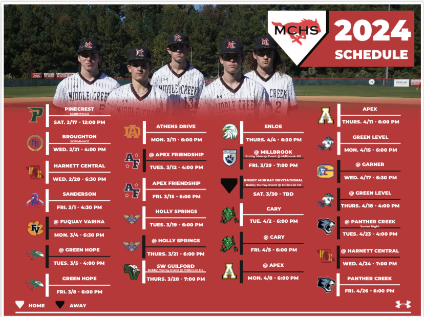 MCreekBaseball's tweet photo. 2024 Baseball Schedule Release! https://t.co/CcQTJeXEvH