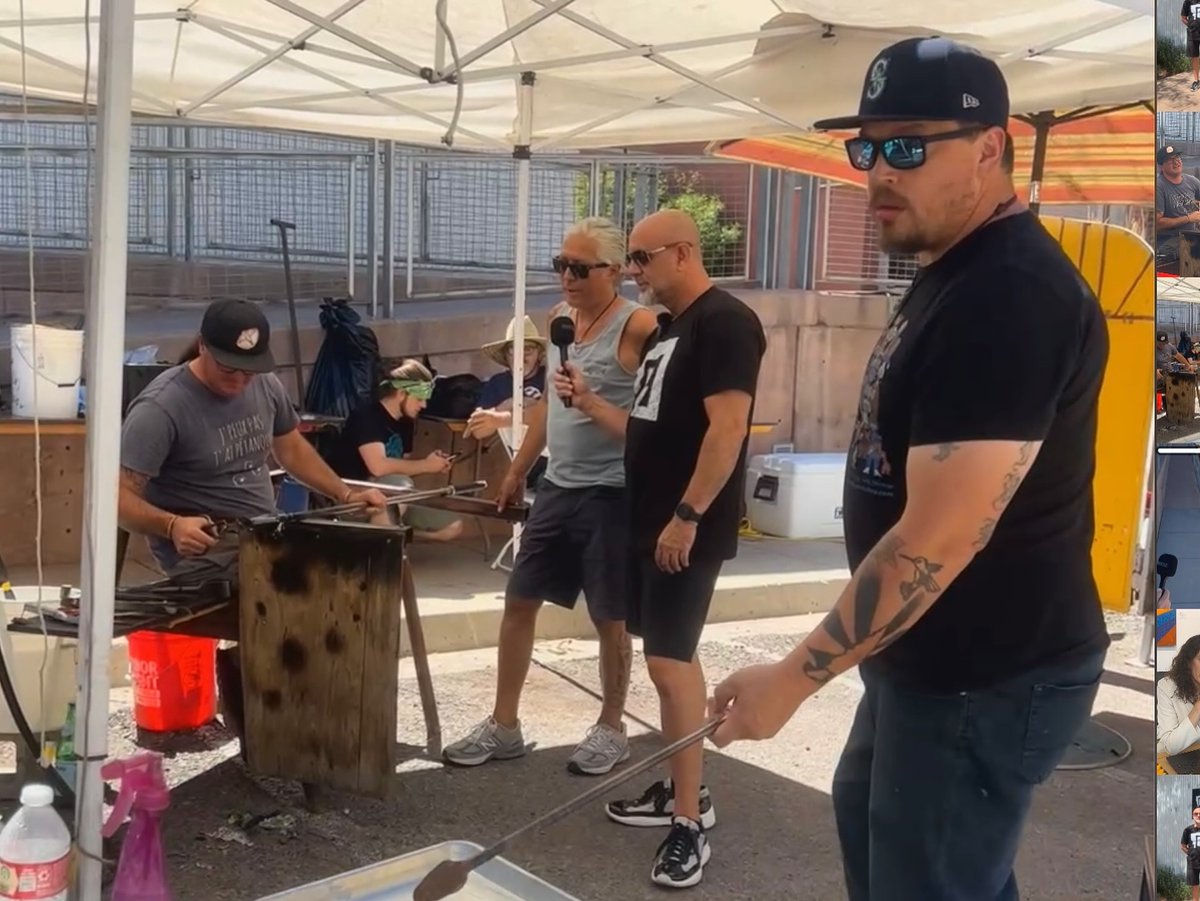 Glass Blowing Demo during our 2023 Annual Celebration of Native American Art 🔥Subscribe to our YouTube channel for exclusive content 🎙️ NEW episodes of the Blue Rain Gallery Podcast coming soon!  

#DanFriday #RavenSkyriver #PrestonSingletary @leroygarcia1 #studioglass #glassart