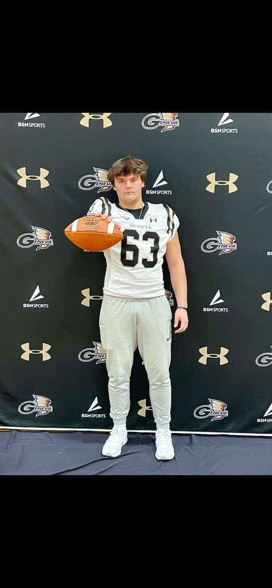 Had a great day on campus at Geneva and I am extremely blessed to receive another offer to play football at the next level🏈🫱🏽‍🫲🏼 <a href="/BrookeBruinsFB/">Brooke Bruins Football</a> <a href="/OhioValleyPreps/">Ohio Valley Preps</a> <a href="/CoachContenta/">Tom Contenta</a>