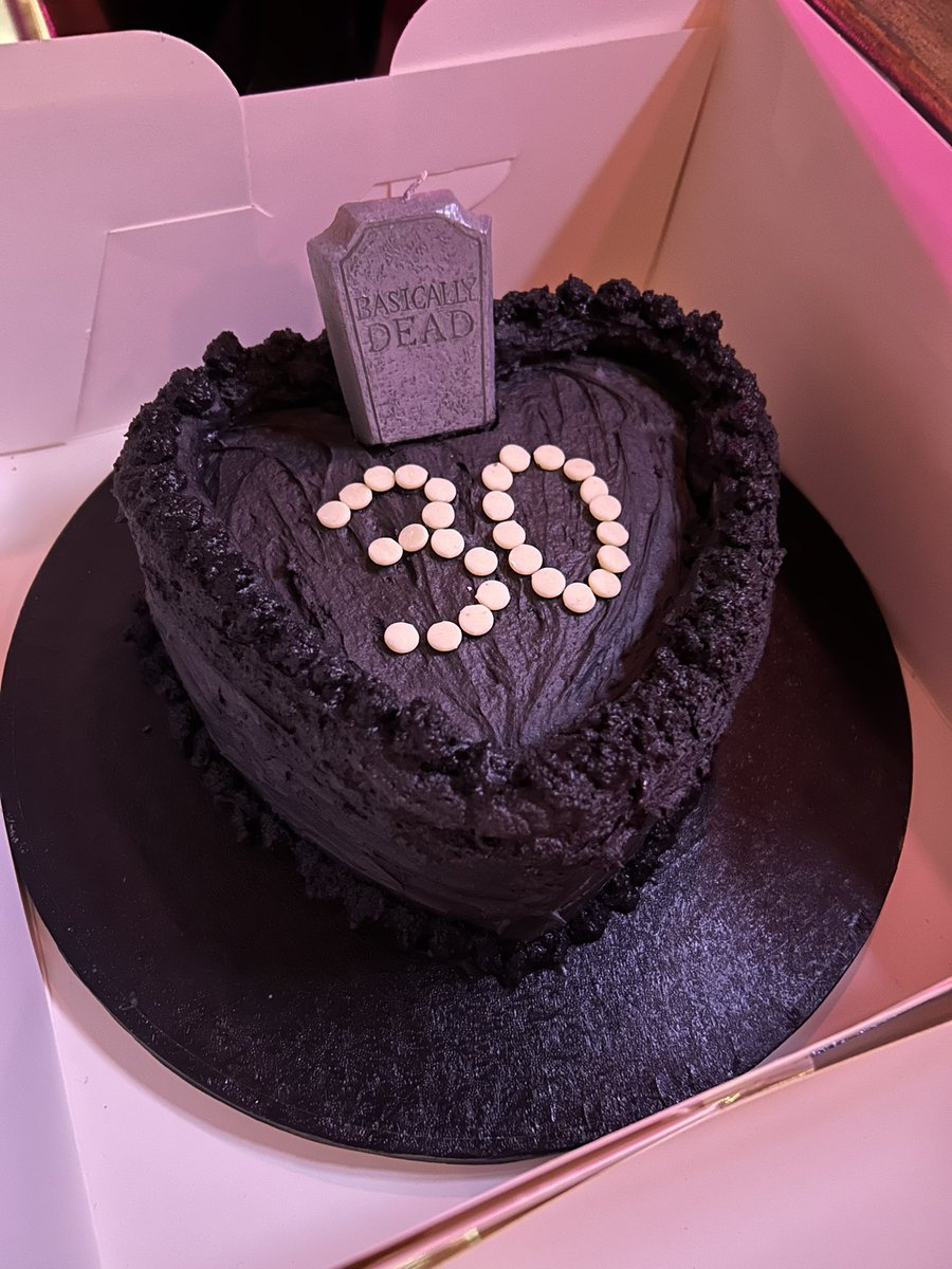 Can reveal the cake I made for <a href="/Fall_Out_Iona/">🪦💀 Iona Walling-Smith💀🪦</a> 🖤🖤🖤 and yes I made it all!