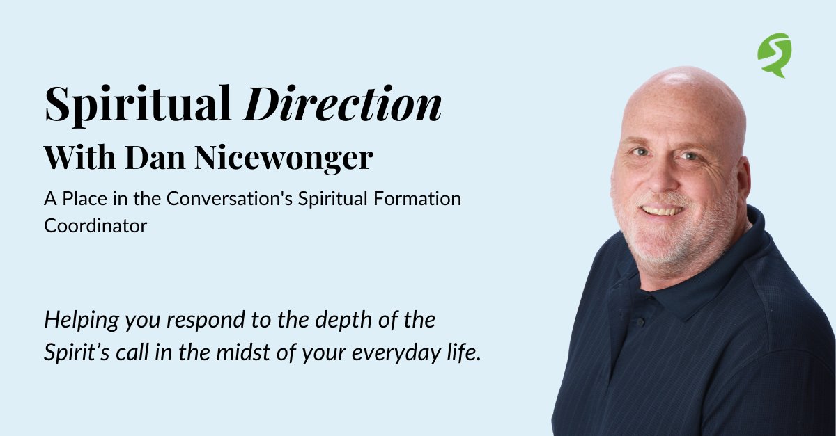 APITC_org's tweet photo. Spiritual direction provides a safe place to explore questions and concerns about your spiritual life. Let #APlaceInTheConversation's @dan_nicewonger help you explore the Spirit’s call for your life.

https://t.co/kDROH68Gs1

#APITC https://t.co/iFMMGggzgu