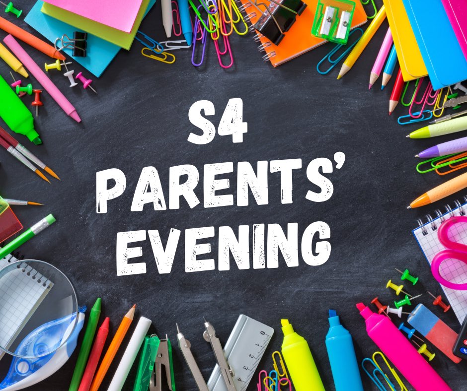 St_Rochs's tweet photo. S4 Parents’ Evening will take place on Tuesday from 5pm - 7pm. https://t.co/1OpkQ54oTI