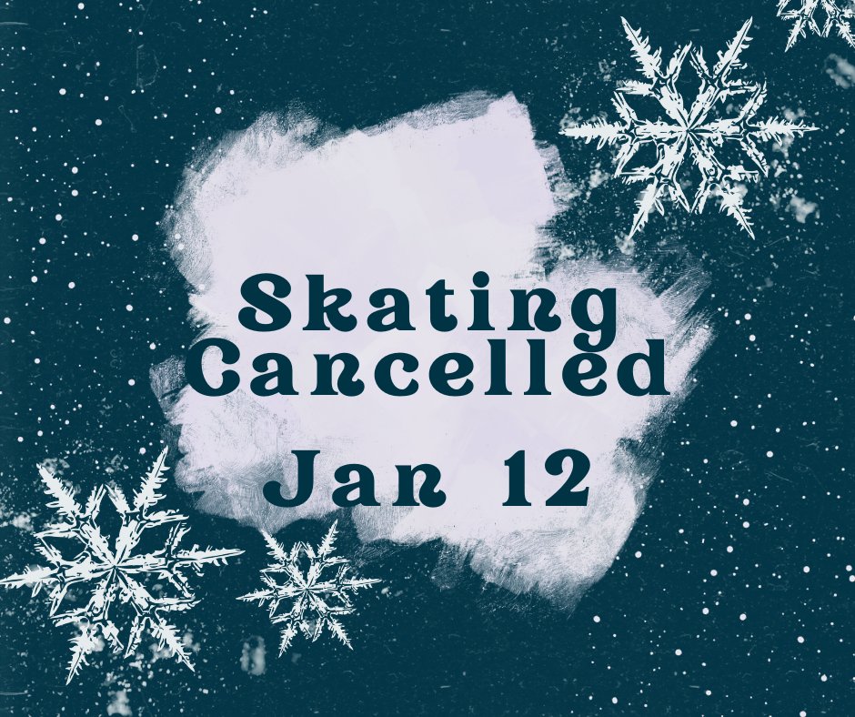 ParisFSC's tweet photo. Due to the impending snow storm skating is cancelled tonight https://t.co/2brZdyV1ZW