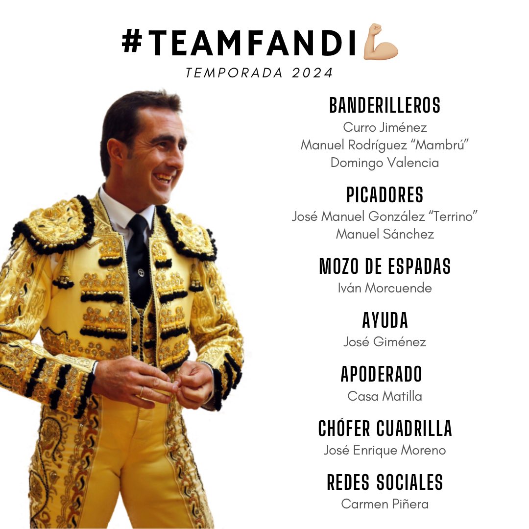 prensaElFandi's tweet photo. ¡Aquí está el #TeamFandi💪🏼 para la temporada 2024!
Seguimos caminando una temporada más, llenos de fuerza e ilusión.
¡Allá vamos!🚀
#ElFandi2024 https://t.co/sY7mpUwIzB