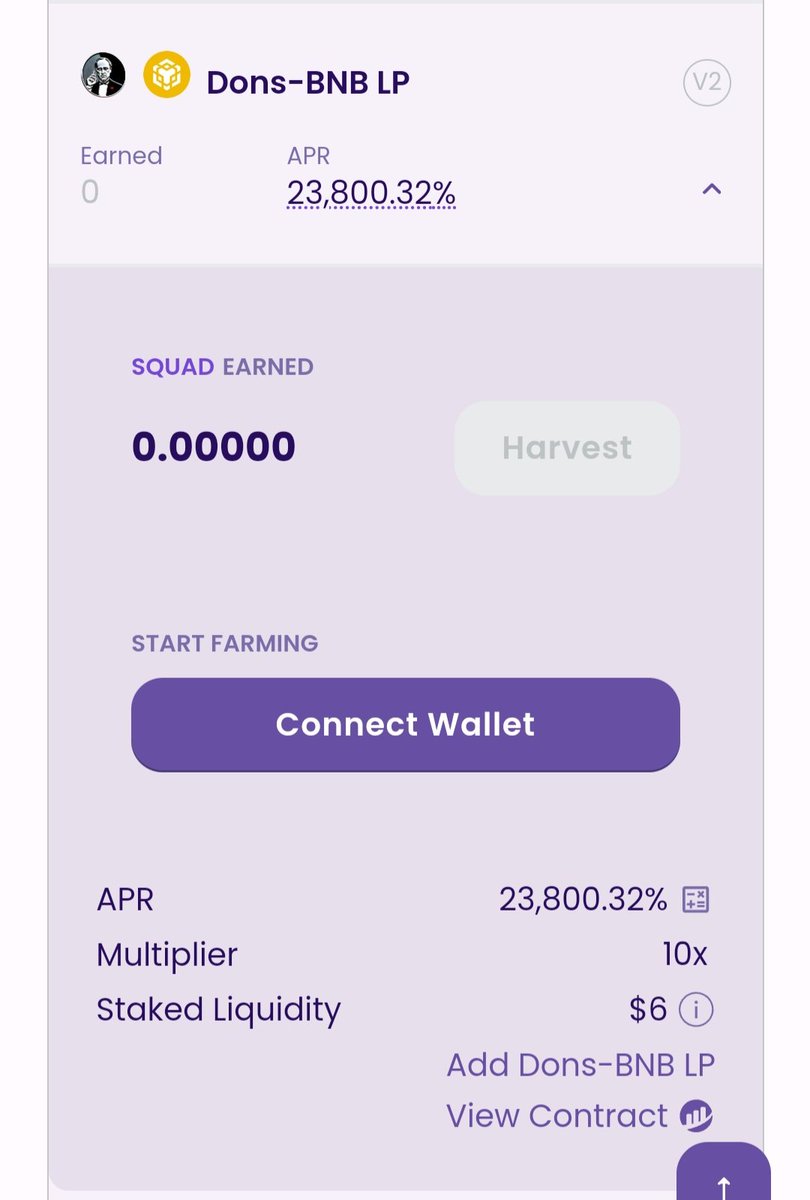 TheDonsCoin's tweet photo. We are delighted to announce that @Squad_Swap Farms and Pools are now live 🌹

It’s time to Stake your DONS/BNB SquadSwap LP to earn $SQUAD with  juicy High APR Rewards 💰

or

You can stake $SQUAD to earn $DONS with  juicy High APR Rewards 💰

https://t.co/secGDwnq07 https://t.co/T2spQdvlz6