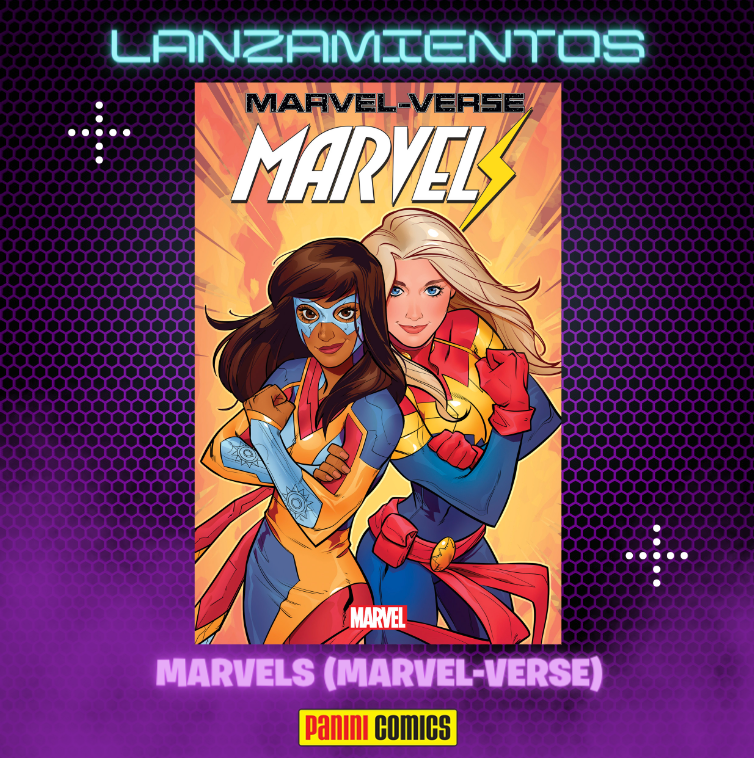 Capitana Marvel y Ms. Marvel trabajan juntas en esta ocasión. 🦹🏼‍♀️🦸🏽‍♀️
Descubre más aventuras de Kamala y el origen de Capitana Marvel en esta edición.

Consigue Marvel (Marvel -Verse) en: tiendapanini.com.ar