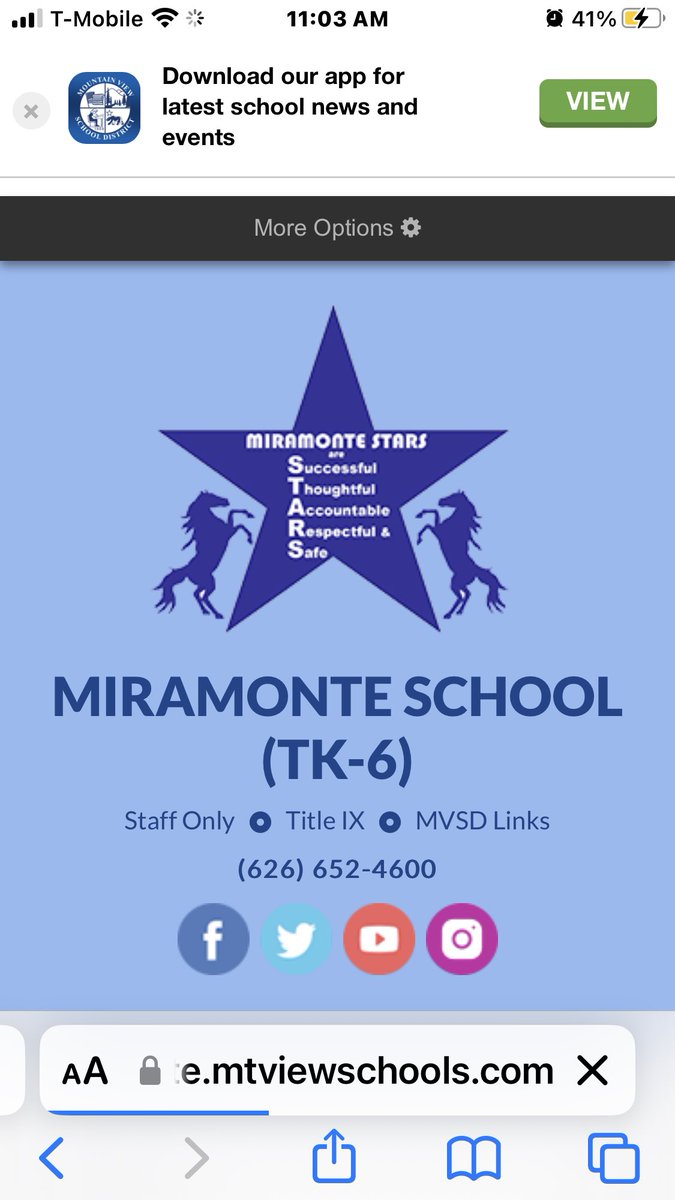 Empowering visit to Miramonte Elementary this morning! Inspired by the progress made under strong leadership. Looking forward to a bright future for <a href="/mtviewschools/">Mountain View SD</a>!