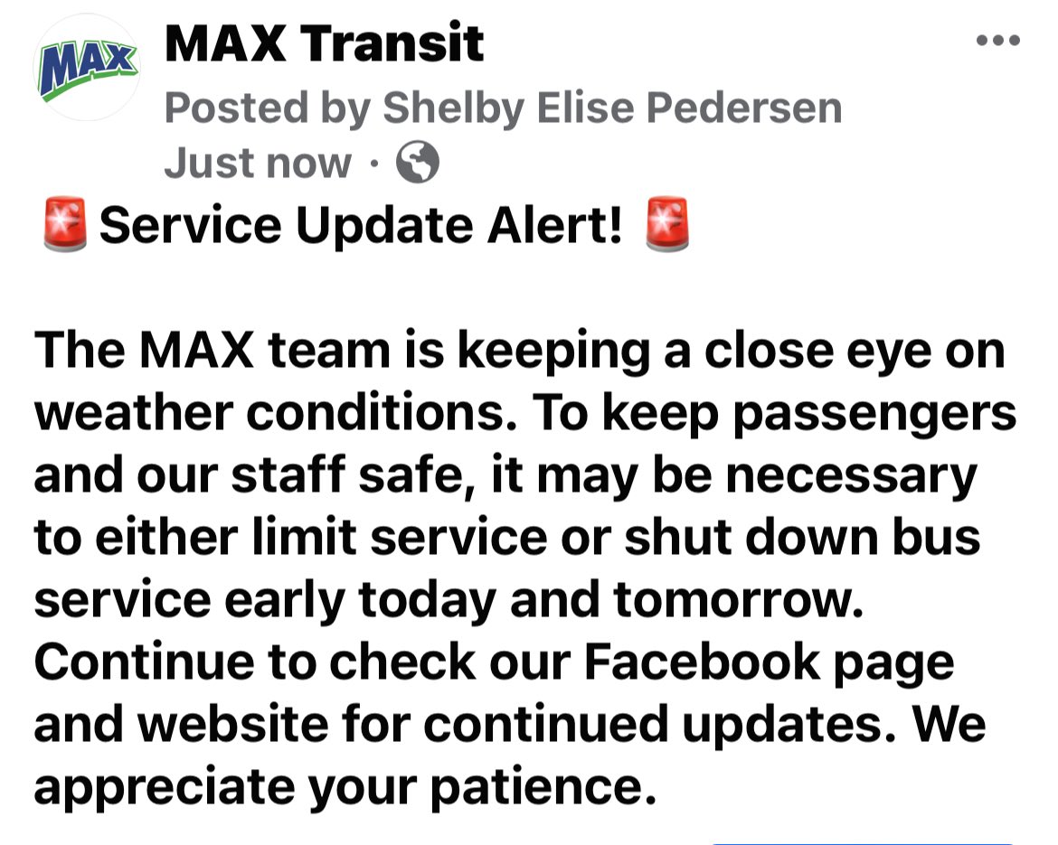 MAX update page
