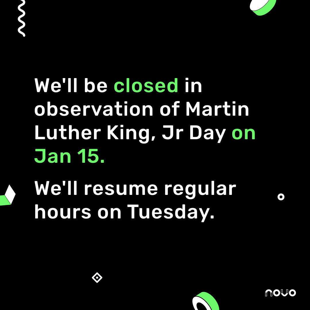 InsuranceNovo's tweet photo. We've updated our customer service hours for Monday — in observance of Martin Luther King, Jr Day.

We'll resume regular hours on Tuesday. https://t.co/nCbdDtuXDw