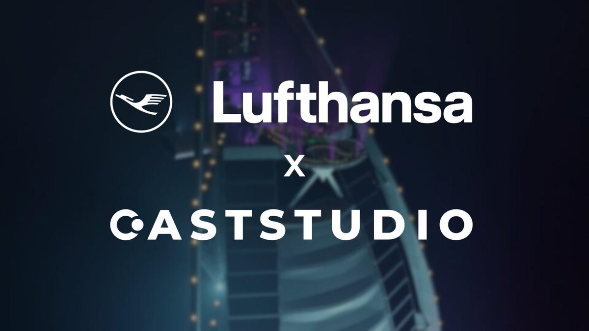 castellocoin's tweet photo. Today, we are thrilled to officially announce that Lufthansa German Airlines in Dubai will be joining us as a partner for our event at the Burj Al Arab.

#partnership #lufthansa #caststudio https://t.co/xgt4fFD4xv