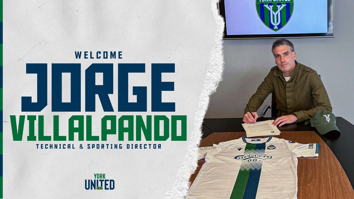 🗣️ "I want to be a part of history and York United FC is the perfect place to achieve that goal."

🇲🇽 The Nine Stripes can confirm the appointment of Jorge Villalpando as Technical/Sporting Director.

👇 Details. 

🔗 bit.ly/41YkGwV

#WeAreUnited I #YorkUnitedFC