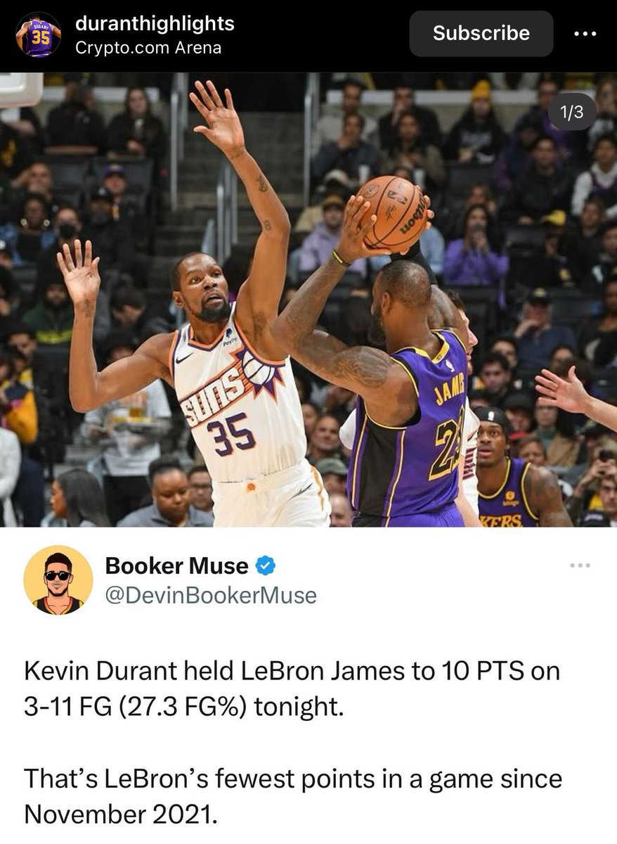 DevinBookerMuse's tweet image. Kevin Durant on Instagram 👀🍿

(via duranthighlights/IG)